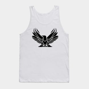 Elevate Your Style with this Striking Black and White Eagle Design Tank Top